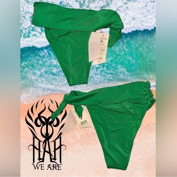 Bottom only We are hah brand swim suits size M bottom brand new black - Picture 11 of 11